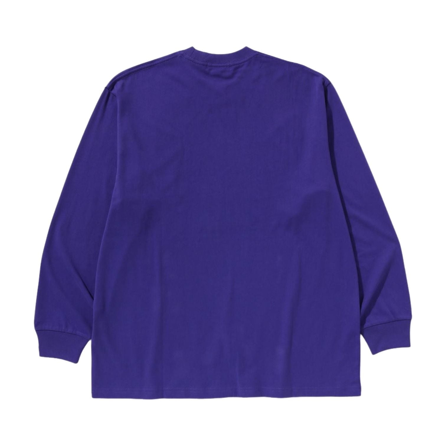 A Bathing Ape Marbling Camo Ape Head Relaxed L/S T-Shirt 'Purple' 1K80-111-339-PUR