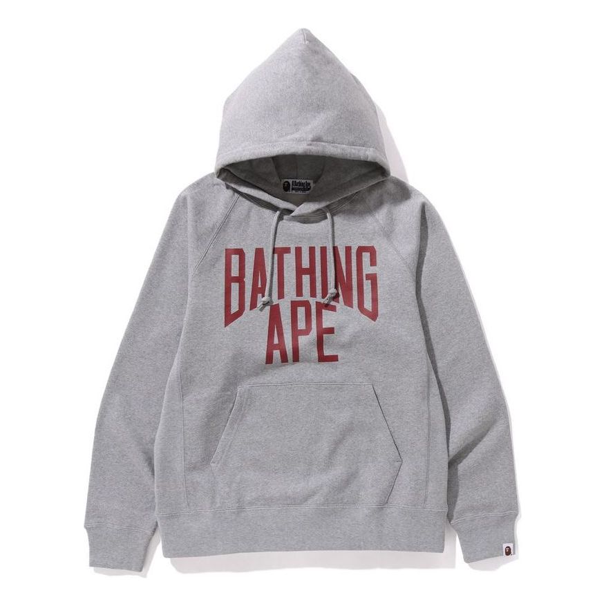 A Bathing Ape NYC Logo Hoodie 'Grey' 1J80-114-007-GRY