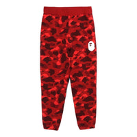 A Bathing Ape Color Camo Wide Fit Sweat Pants 'Red' 1J30-152-011-RED