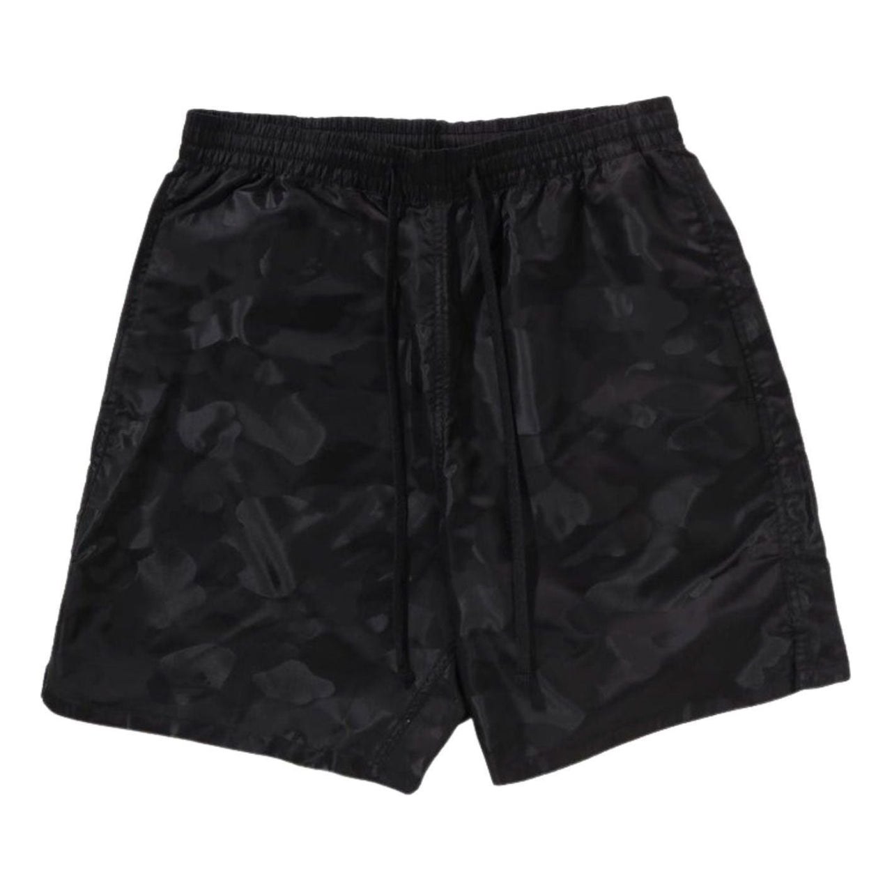 A Bathing Ape Solid Camo Bathing Ape Logo Shorts 'Black' 1L30-153-310