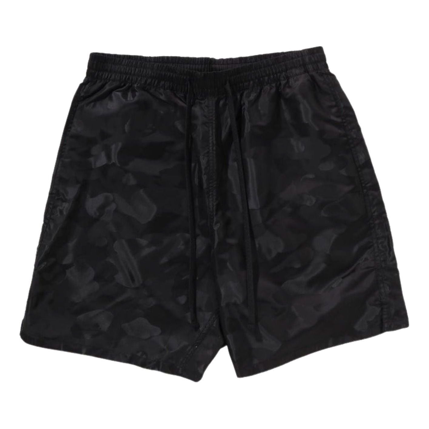 A Bathing Ape Solid Camo Bathing Ape Logo Shorts 'Black' 1L30-153-310