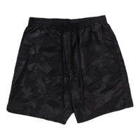 A Bathing Ape Solid Camo Bathing Ape Logo Shorts 'Black' 1L30-153-310