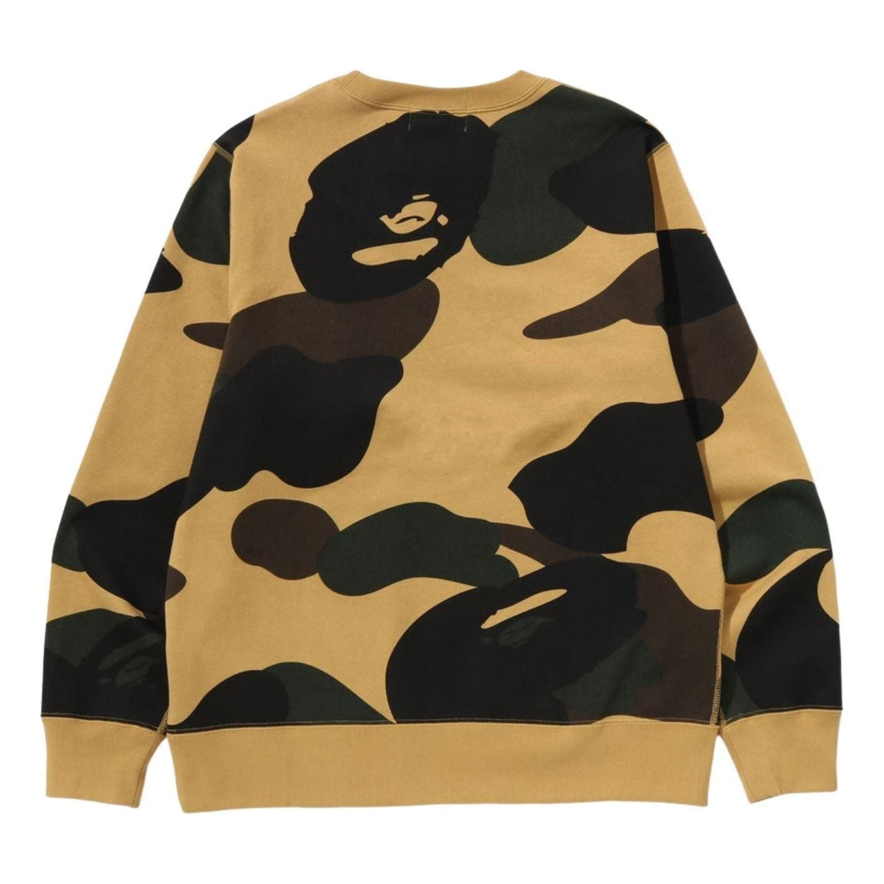A Bathing Ape Giant 1St Camo By Bathing Ape Crewneck 'Yellow' 1L30-113-011-YEL