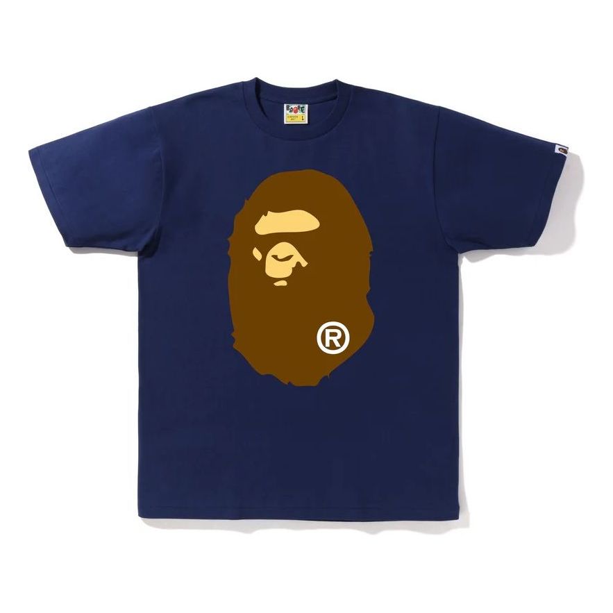 A Bathing Ape Big Ape Head T-Shirt 'Navy' 1I80-110-003-NAVY
