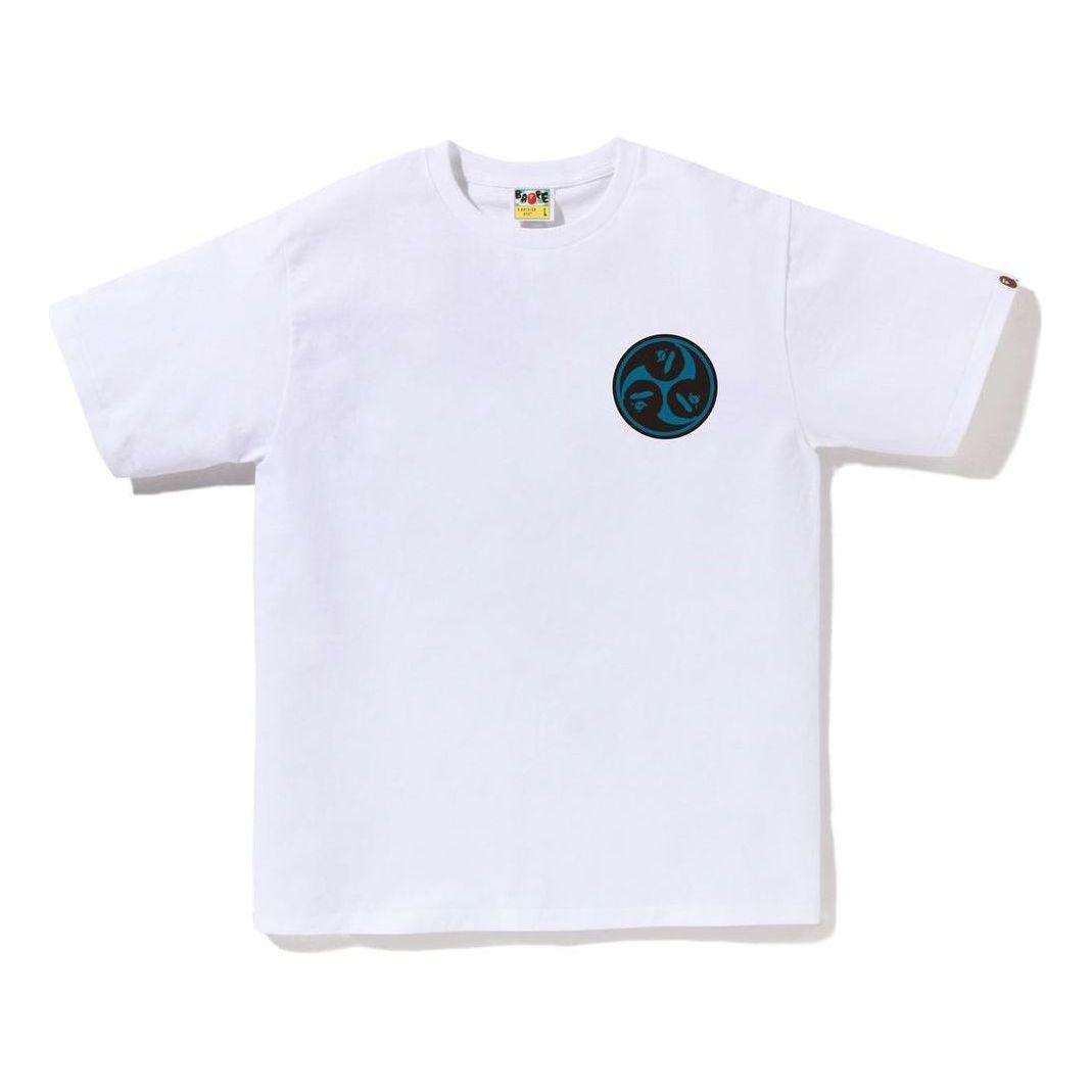 A Bathing Ape Japan Culture Mitsudomoe T-Shirt 'White' 1J30-110-065-WHT