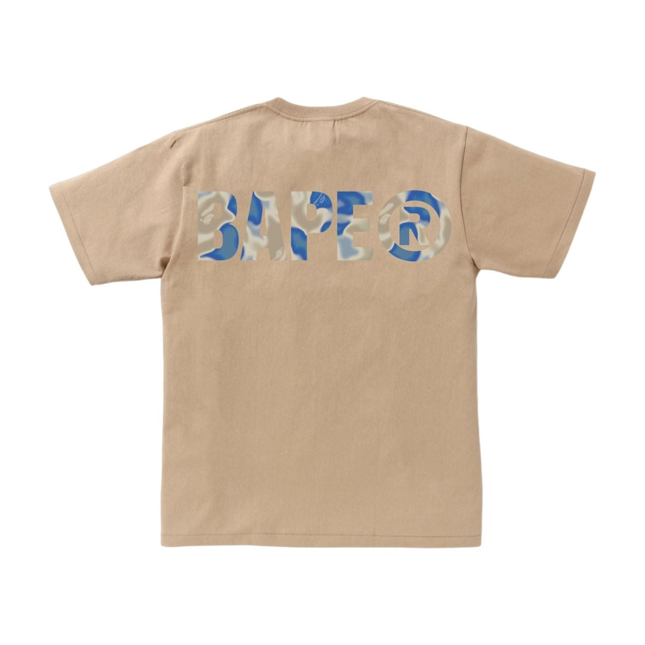 A Bathing Ape Liquid Camo Small Ape Face T-Shirt 'Beige' 1K30-110-306-BGE