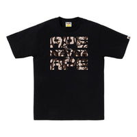 A Bathing Ape Trial Camo Asnka T-Shirt 'Black Beige' 1L30-110-036-BLKBGE