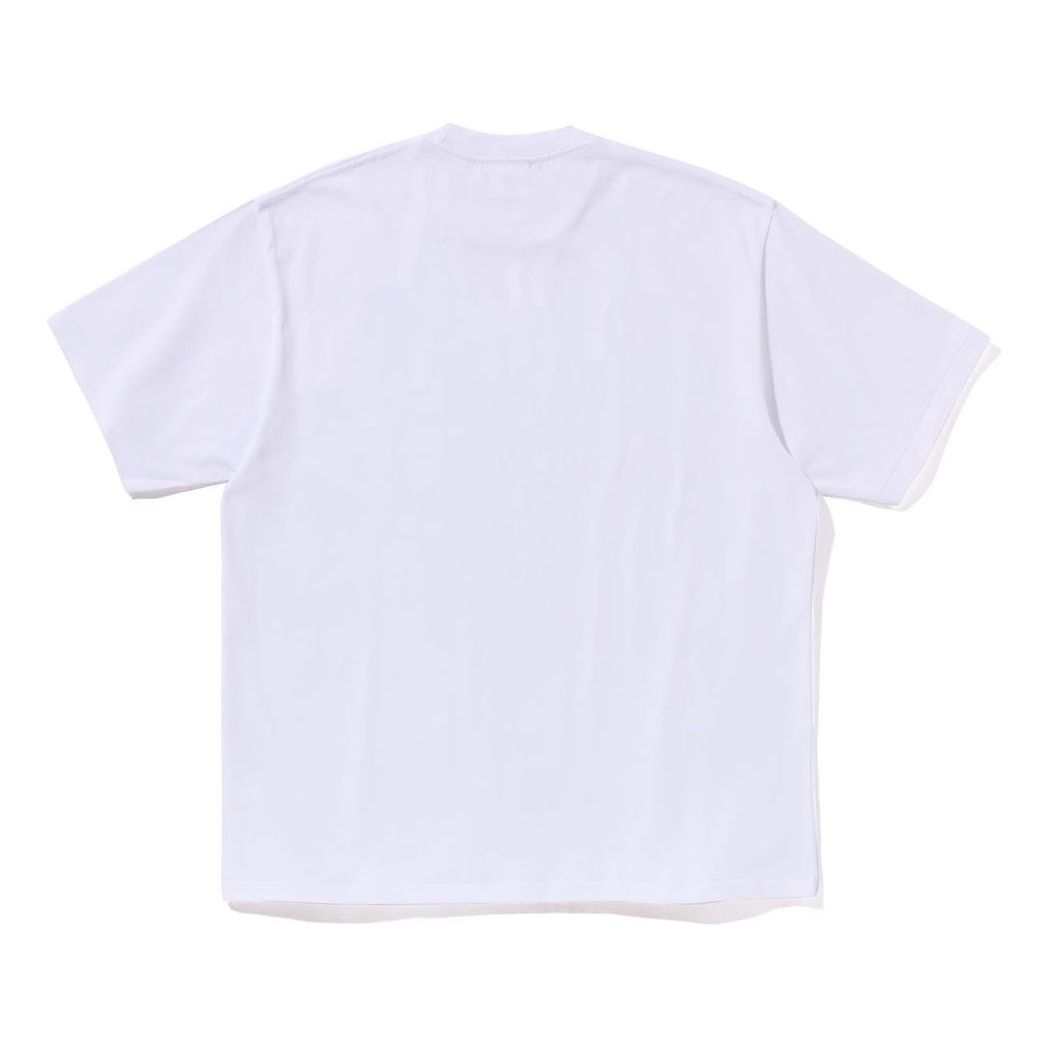 A Bathing Ape Map Camo Collge Relaxed Fit T-Shirt 'White' 1L30-110-323-WHT