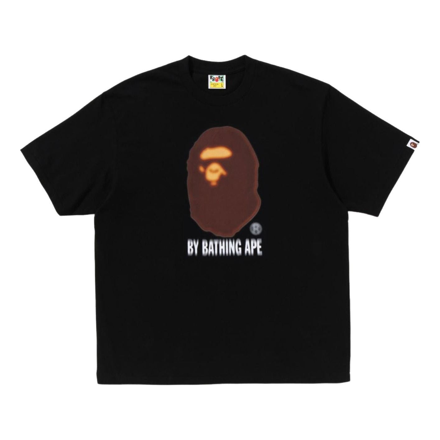 A Bathing Ape Blur By Bathing Ape Relaxed Fit T-Shirt 'Black' 1L30-110-343-BLK