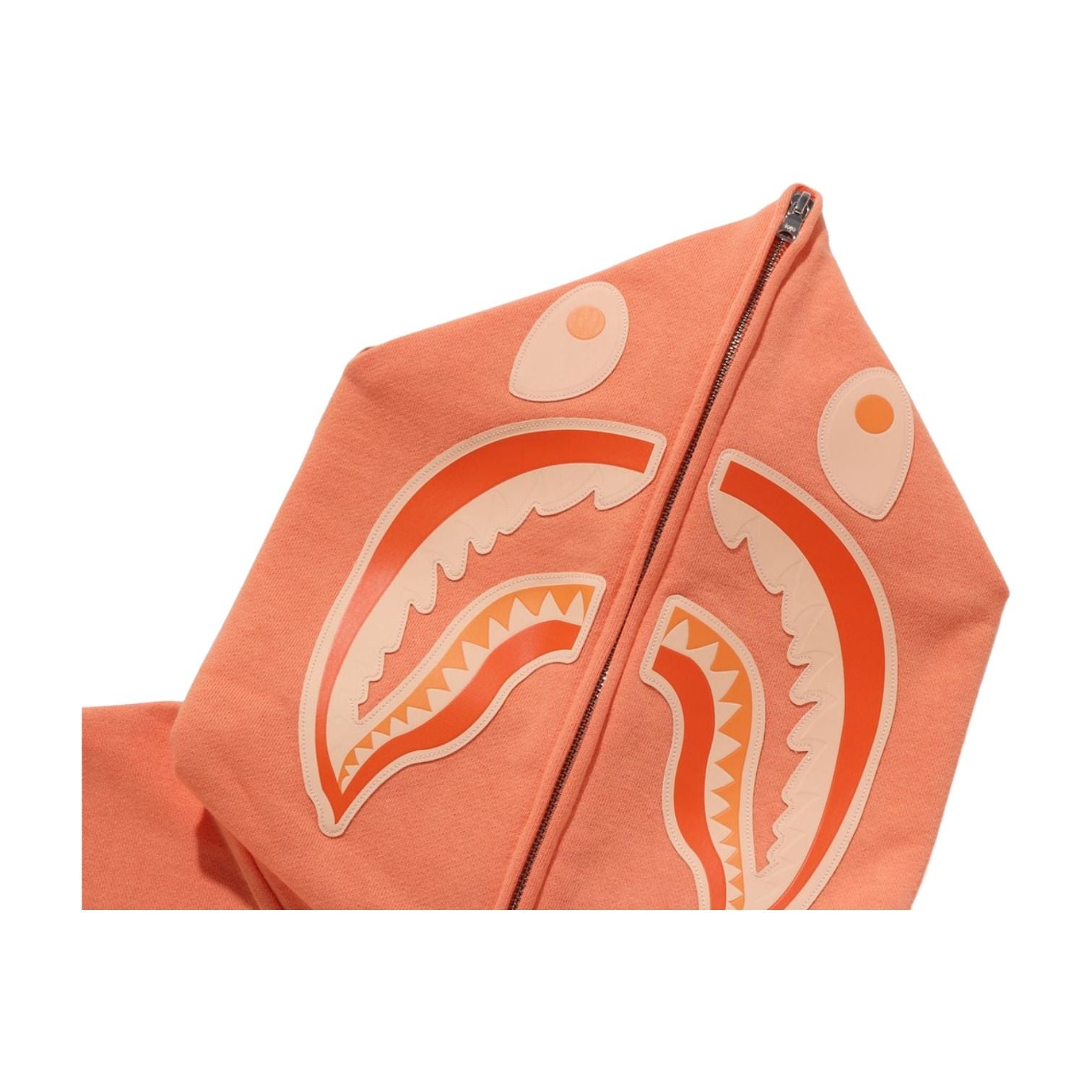 A BATHING APE One Point Ape Head Shark Relaxed Fit Full Zip Hoodie 'Orange' 1K80-115-305-ORANGE