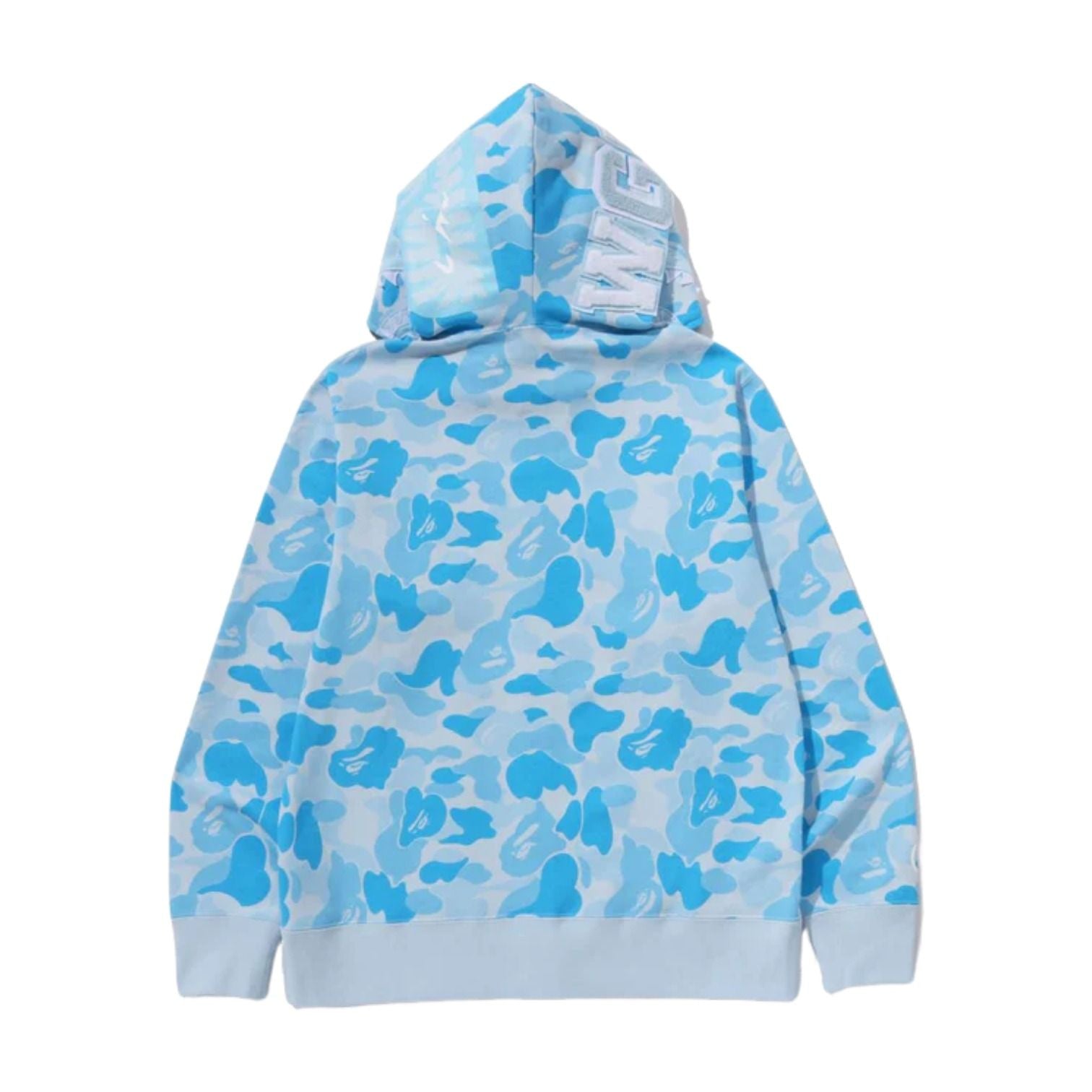 A Bathing Ape Icy Bape ABC Camo Shark Full Zip Hoodie 'Sax' 0ZXSWM001151Q
