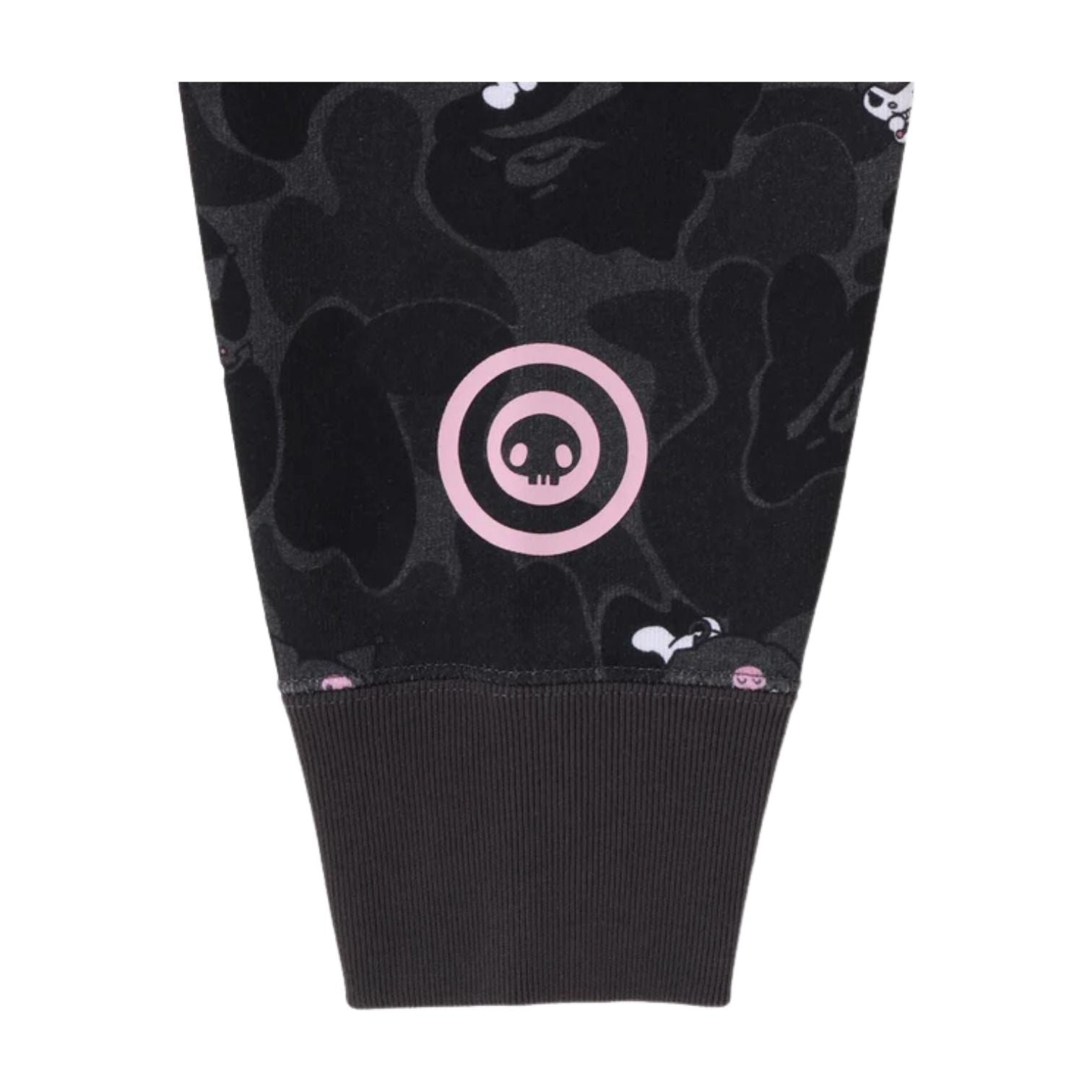 (WMNS) A Bathing Ape x Kuromi Camo Full Zip Hoodie 'Black' 1M23-215-901