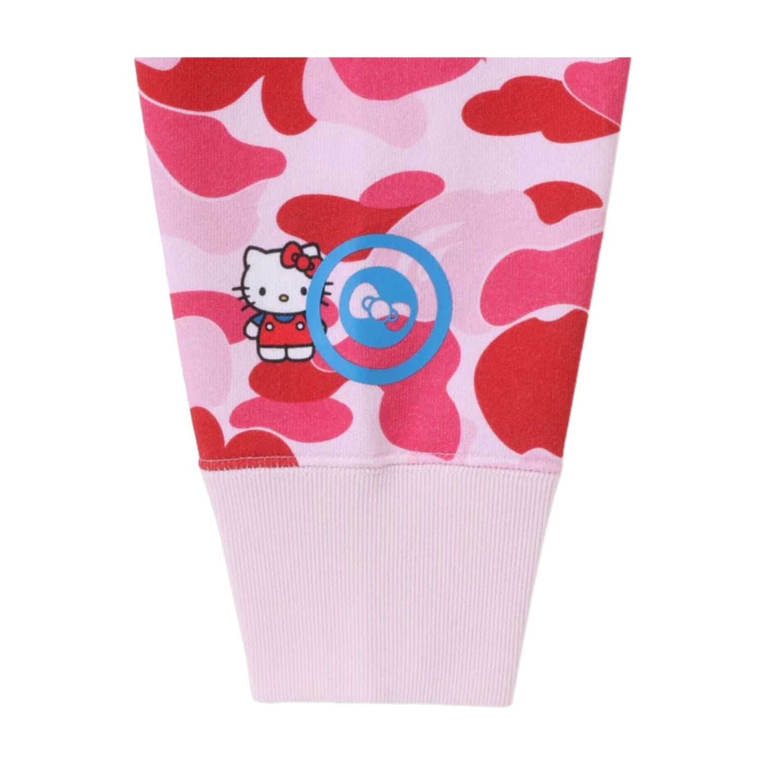 (WMNS) A Bathing Ape x HELLO KITTY Camo Full Zip Hoodie 'Pink' 1M23-215-902