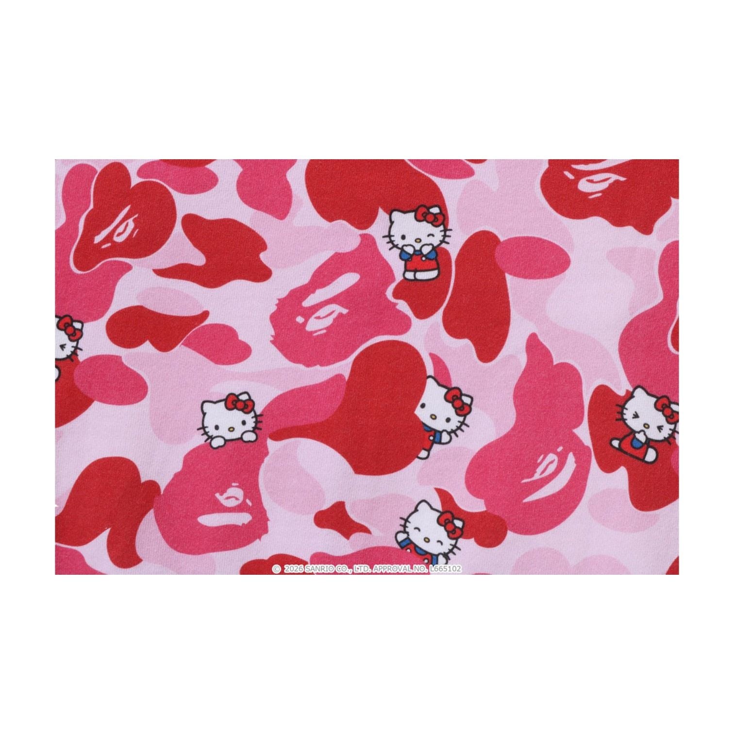 (WMNS) A Bathing Ape x HELLO KITTY Camo Full Zip Hoodie 'Pink' 1M23-215-902