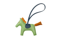 HERMES Sheepskin Pendants Unisex Avocado Green