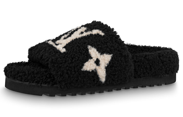 LOUIS VUITTON Paseo Comfort Flat Sandals 'Black' Women's