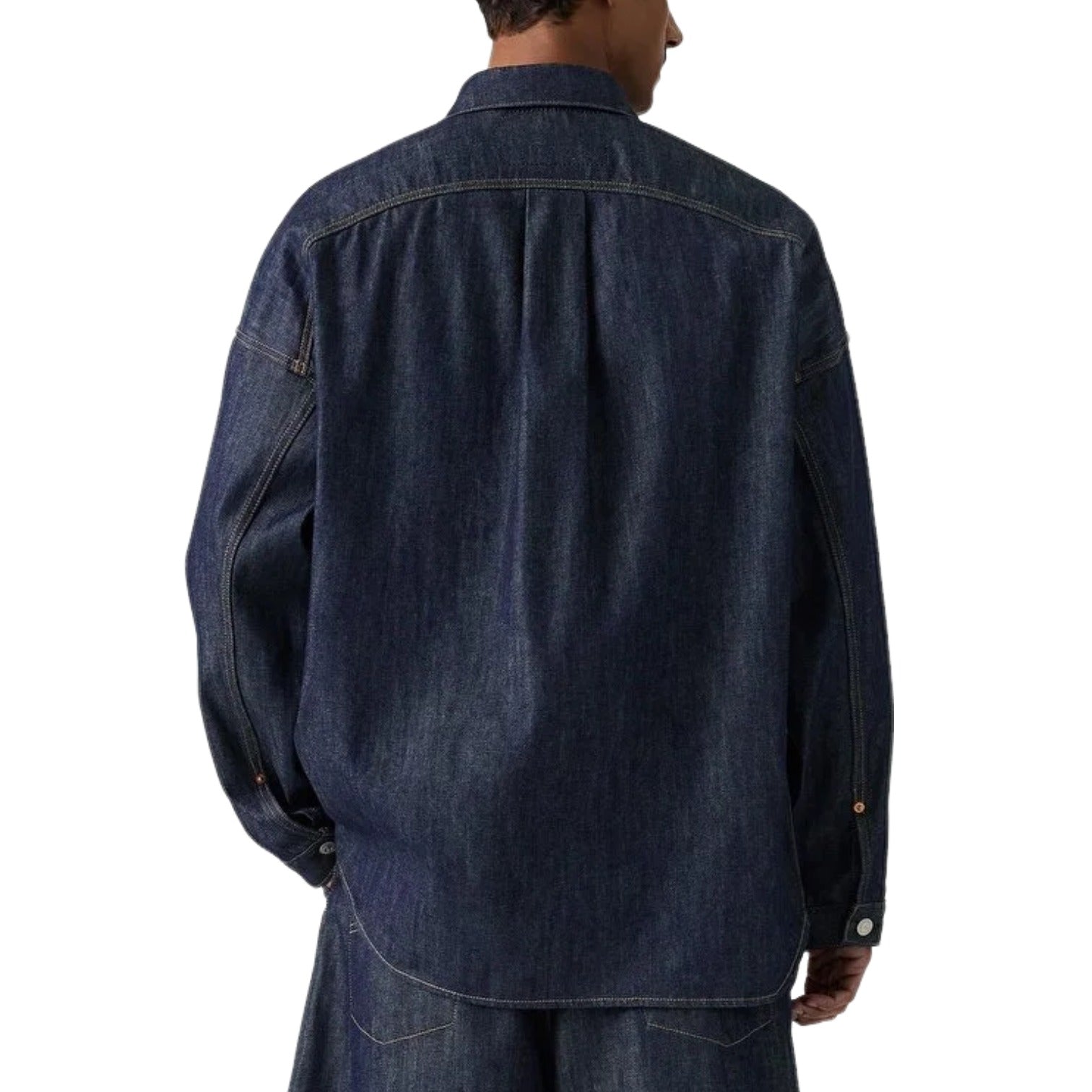 Air Jordan x LEVI'S 12oz Denim Overshirt Jacket 'Rinsed Indigo' 005FG-0000