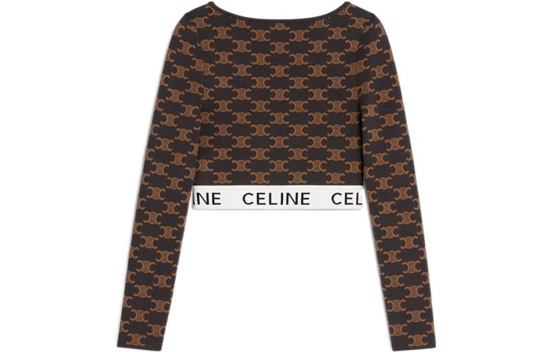 CELINE FW22 Crop Tops Women's Yellow
