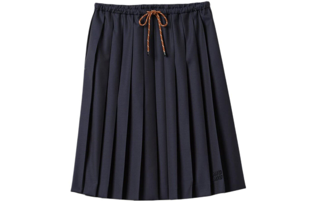 MIU MIU Pleated Midi Skirt