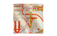 HERMES Silk Scarves Women's Orange