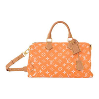 LOUIS VUITTON Speedy Calfskin Shoulder Bag Crossbody Bag Handbag Men's Light Orange
