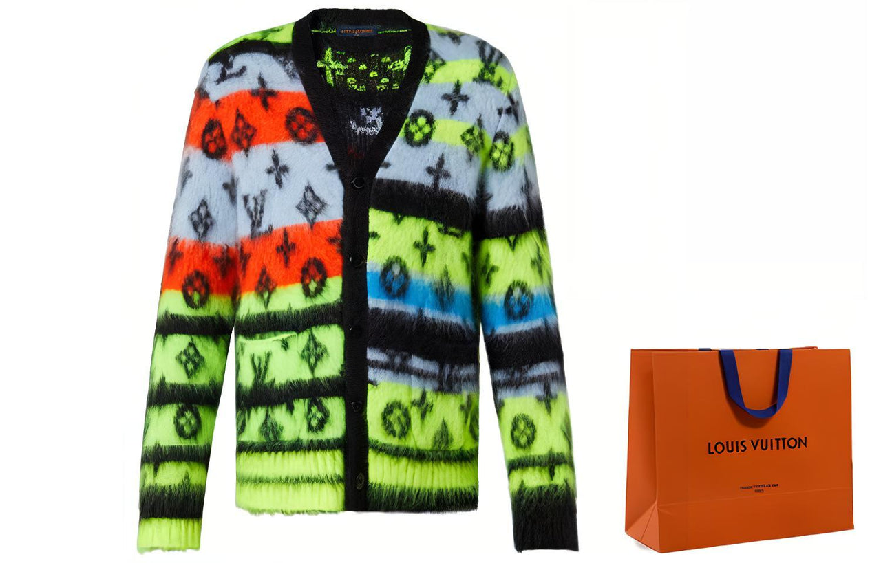LOUIS VUITTON Monogram Mohair Cardigan
