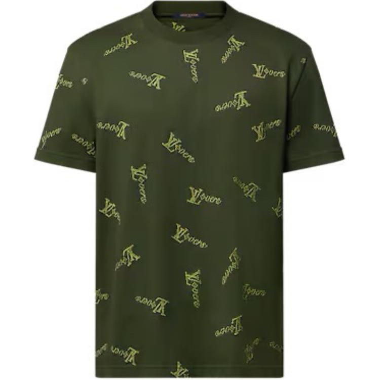 LOUIS VUITTON Jacquard Cotton T-Shirt