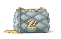 LOUIS VUITTON Leather Crossbody Bag Shoulder Bag Regular Women's Light Gray