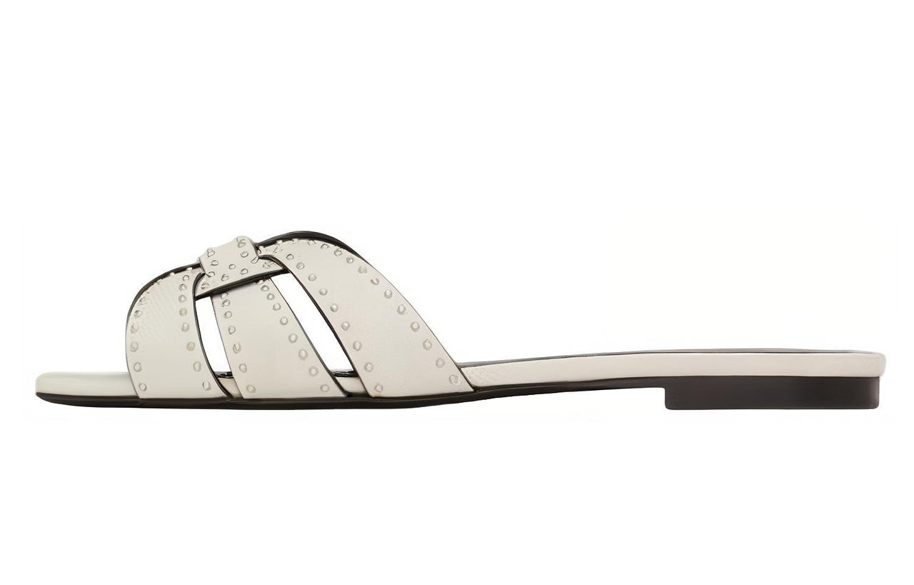 SAINT LAURENT Tribute Stylish Sandal Women's White
