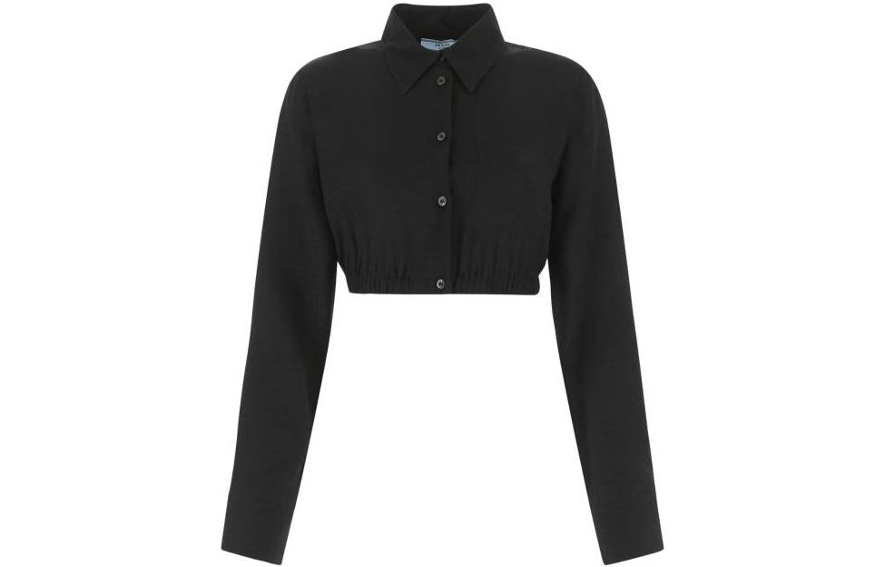 PRADA Crop Tops Women's Black