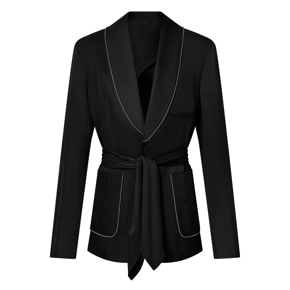 LOUIS VUITTON Chic Silk Pajama Jacket