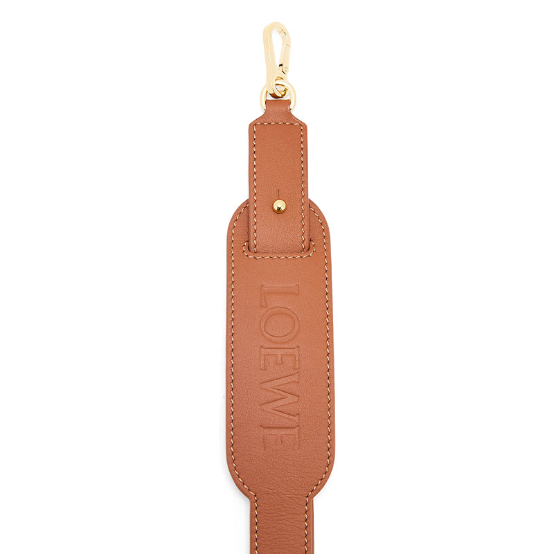 LOEWE Cow Leather Bag Straps Women's Tan