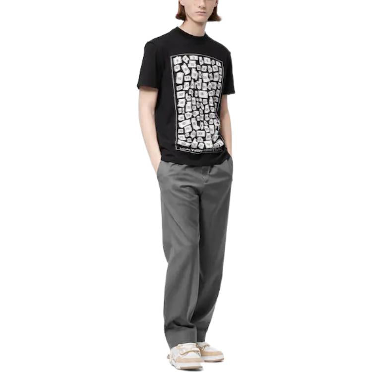 LOUIS VUITTON New Quarterly Products Of LV FW22 T-Shirt Men's Black