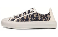 DIOR Walk'n'Dior Platform Shoes Low-Top Stylish Skateboarding Shoes Women's Dark Blue
