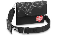 LOUIS VUITTON X Nigo Trio Pouch Monogram Black