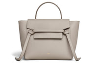 CELINE Belt Cow Leather Catfish Bag Handbag, Shoulder Bag, Crossbody Bag Micro Women's Taupe/Candy