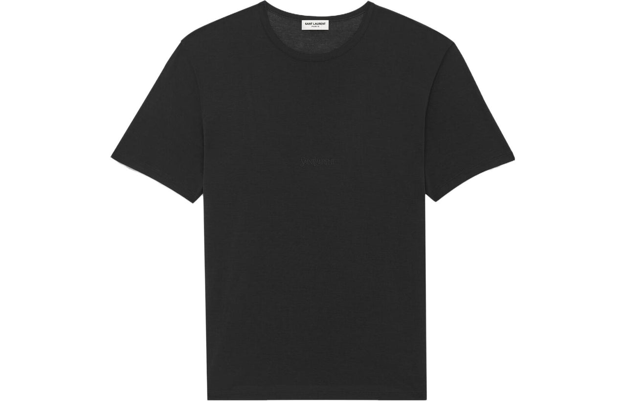 SAINT LAURENT Crewneck Short Sleeved T Shirt