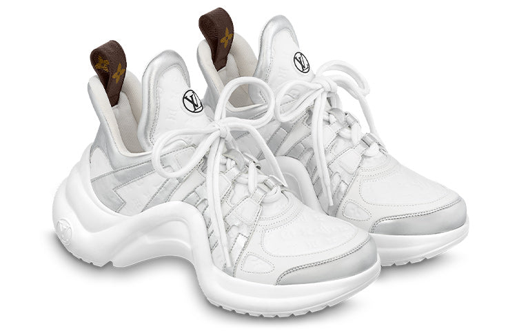 LOUIS VUITTON Lv Archlight Sneakers 'White Mini Monogram Silver' Women's
