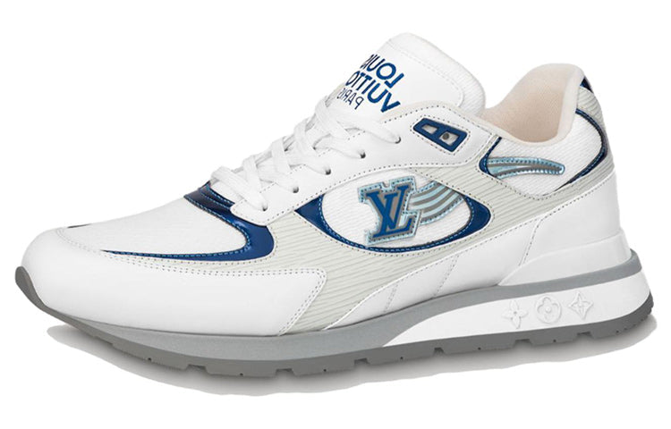 LOUIS VUITTON Run Away Low-Top Casual Shoes Men's White Blue