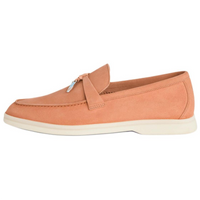 Loro Piana Summer Charms Walk Loafers Women's Orange