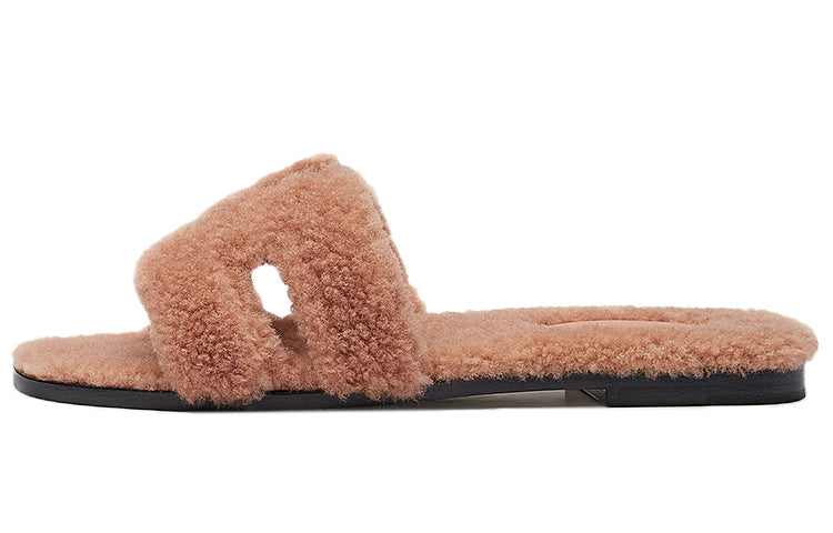 HERMES Oran Stylish Sandals Women's Brown