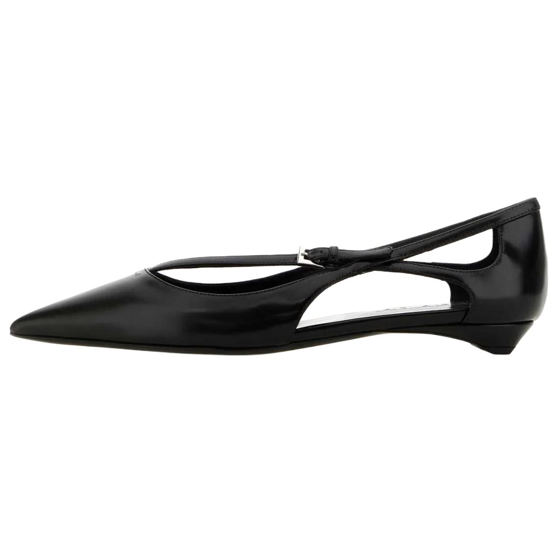 PRADA Pointed Toe Ballet Flats Women's