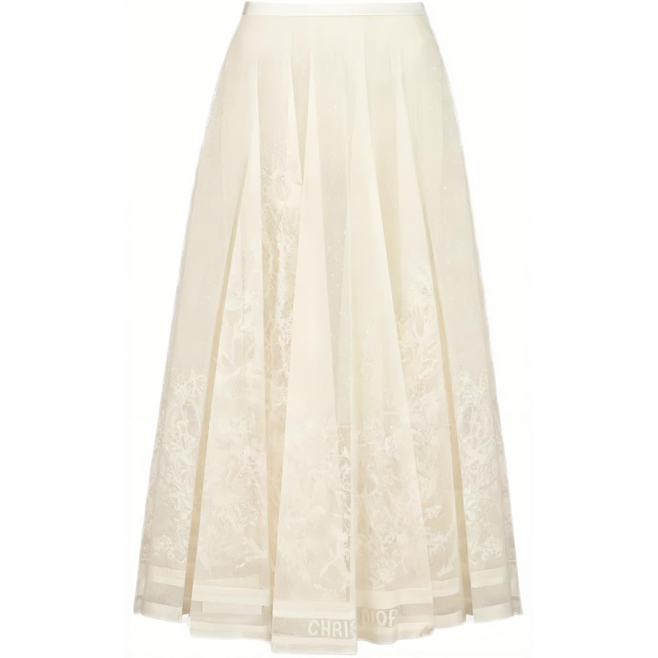 DIOR Casual Long Skirt Women's White