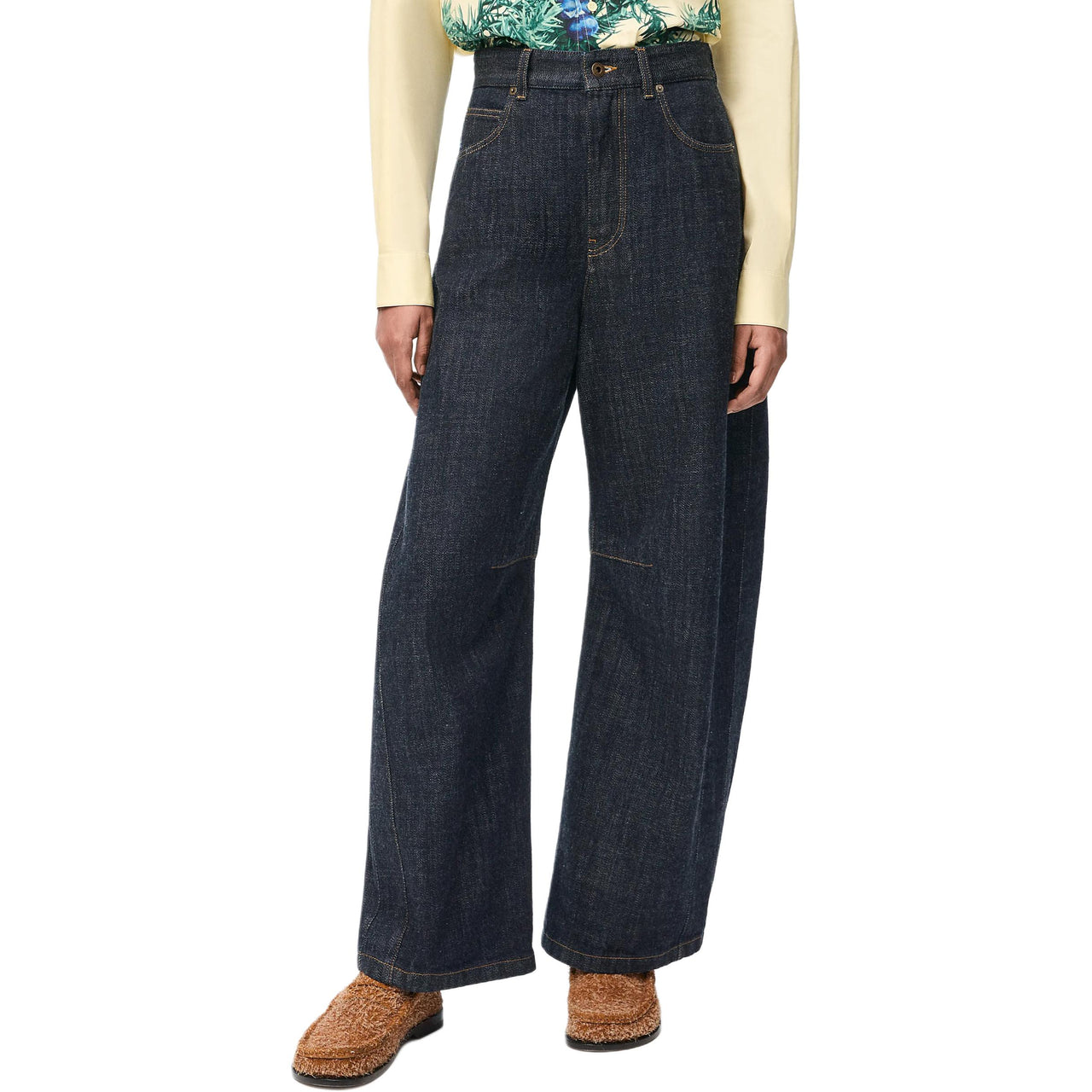 LOEWE Anagram SS25 Women's Pre Selection Collection Jeans Women's Indigo