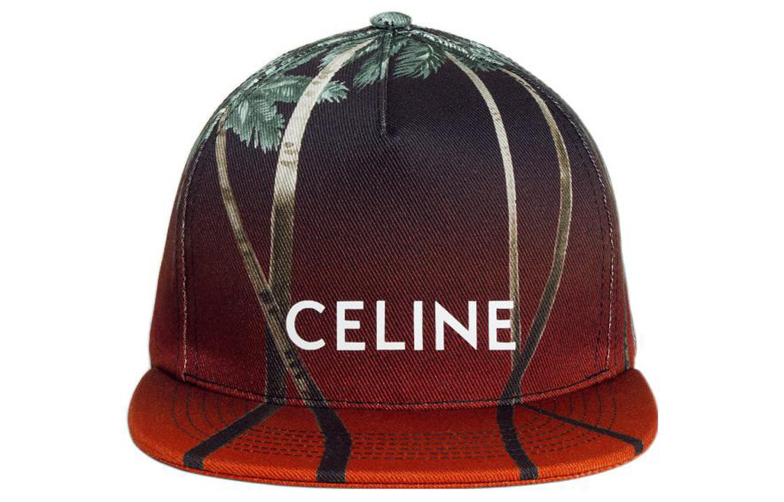 CELINE Baseball Caps Unisex Red/Black