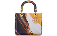 DIOR Lady Dior Cow Leather Shoulder Bag Crossbody Bag Handbag Women's Black/Red/White/Green