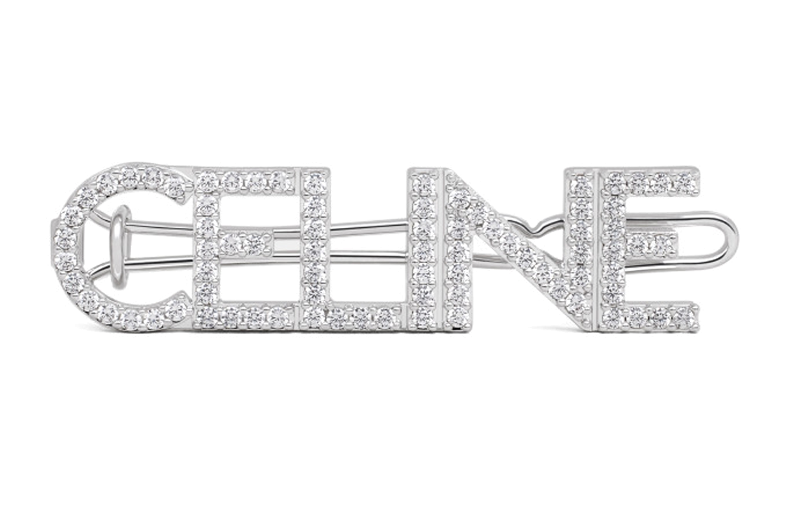 CELINE Hair Clips Women's Silver