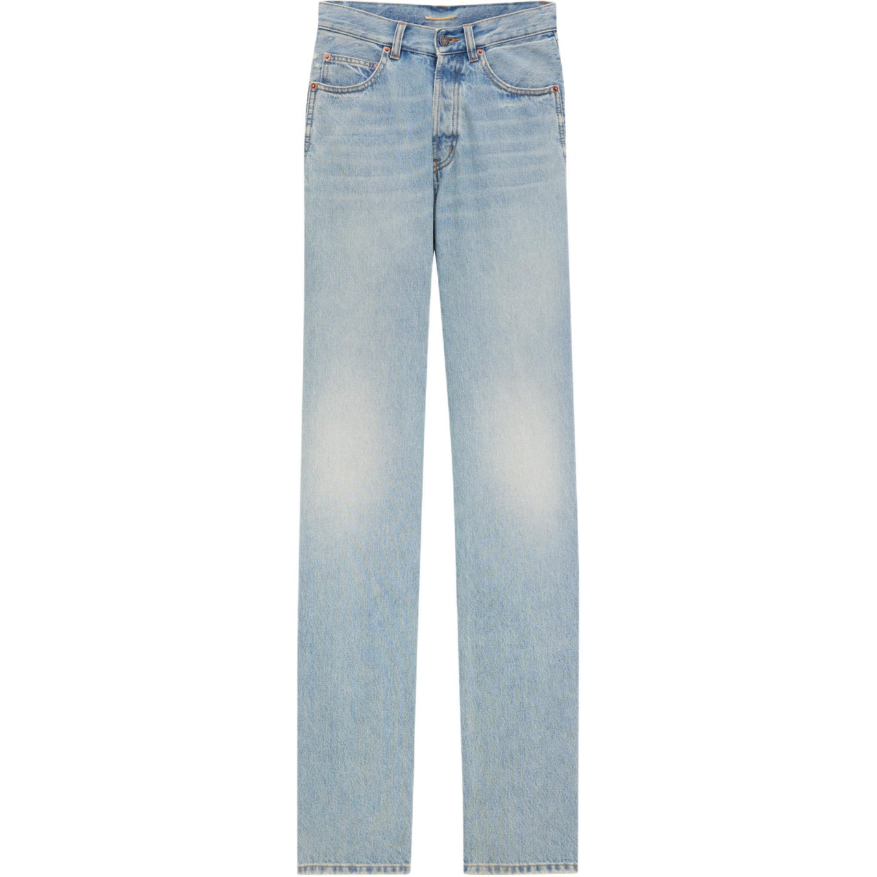 SAINT LAURENT V Waist Long Baggy Jeans