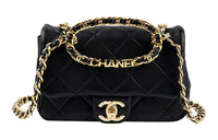 CHANEL 23C Early Spring Sheepskin Shoulder Bag Crossbody Bag Handbags Mini Women's Black