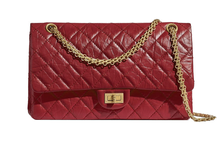 CHANEL 2.55 Calfskin And Metal Shoulder Bag Women's